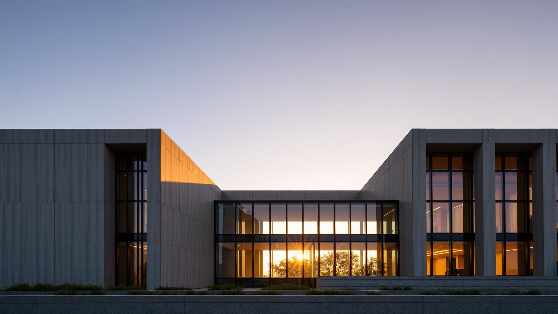 Contemporary architectural facade